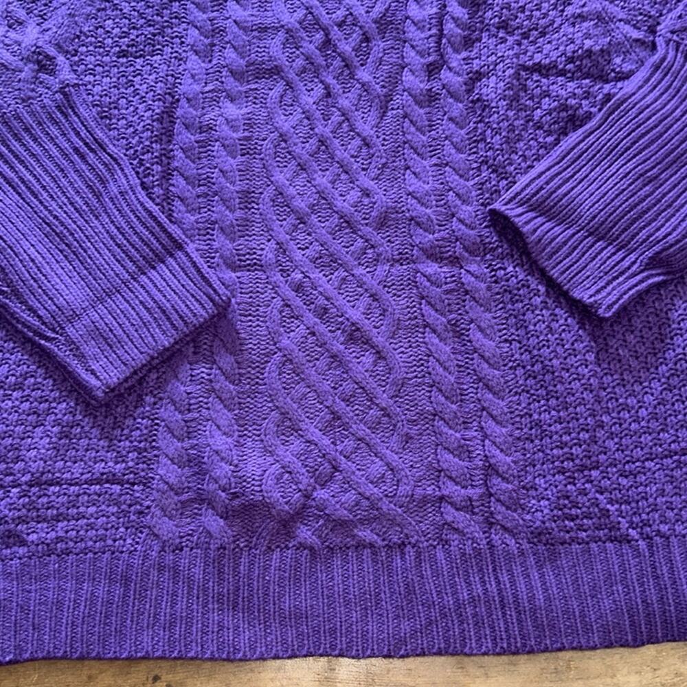 Woman’s Mock Neck 3/4 sleeve sweater purple size 5XL - Picture 8 of 8